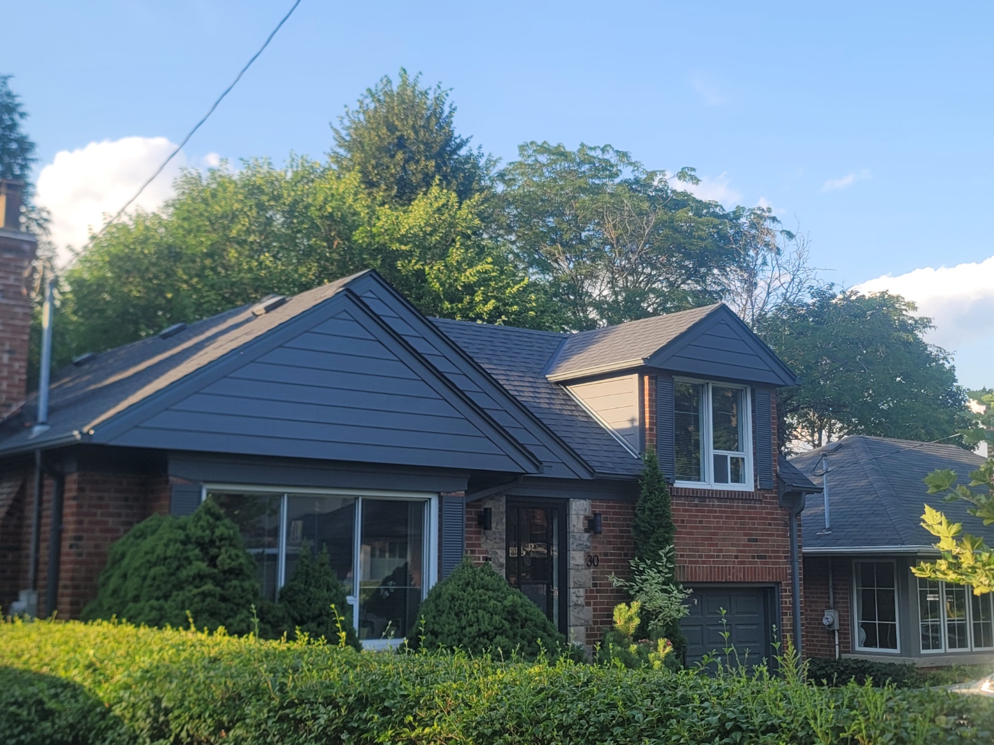 James Hardie siding installation completed on a home in The Kingsway, Toronto